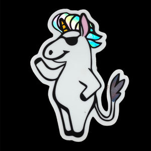 Holographic Rainbow Unicorn Sticker