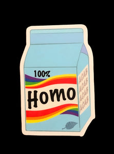 100% Homo Milk ACAB Magnet or Sticker