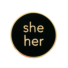 Load image into Gallery viewer, Pronoun Pins (Enamel)
