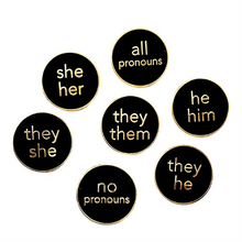 Load image into Gallery viewer, Pronoun Magnets (Enamel)
