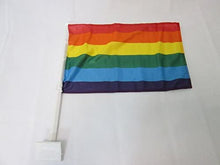 Load image into Gallery viewer, Rainbow Pride Car Flag