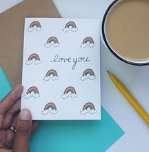 Load image into Gallery viewer, Love You Rainbows Greeting Card