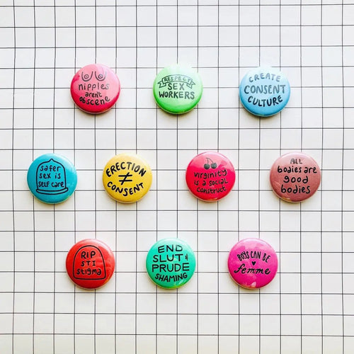 Sex-Positive Pins (1”)