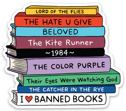 Banned Books Sticker