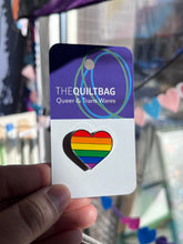 Load image into Gallery viewer, Rainbow Heart Enamel Pins