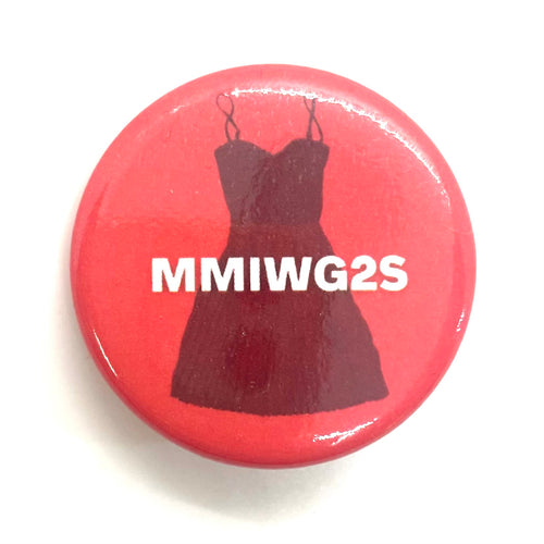 Missing & Murdered Indigenous Women/MMIWG2S Red Dress Pinback Button