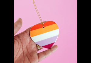 Pride Heart Ornament