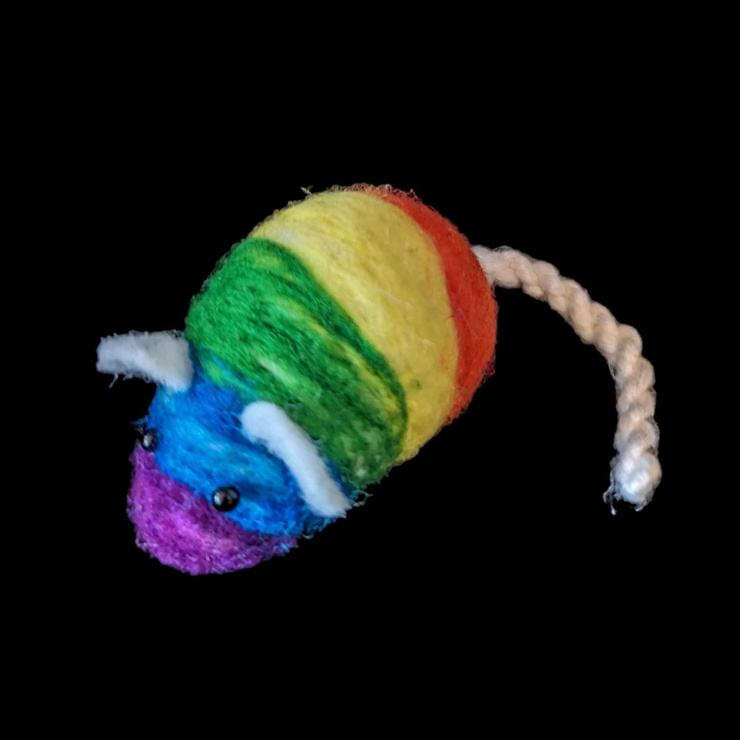 Needle Felted Pride Mouse