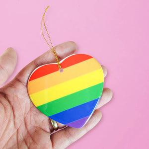 Pride Heart Ornament