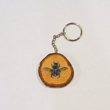 Load image into Gallery viewer, Hand-painted Wooden Keychains