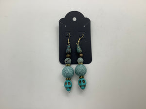 Turquoise Skull Earrings