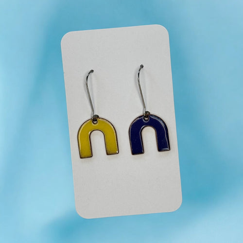 Non-Binary Flag Arch Earrings