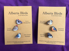 Load image into Gallery viewer, Alberta Bird Mini Wooden Pin Set