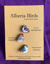 Load image into Gallery viewer, Alberta Bird Mini Wooden Pin Set