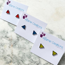 Load image into Gallery viewer, Triangle Stud Earrings