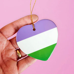 Pride Heart Ornament