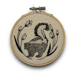 Dead Crow Embroidery Hoops