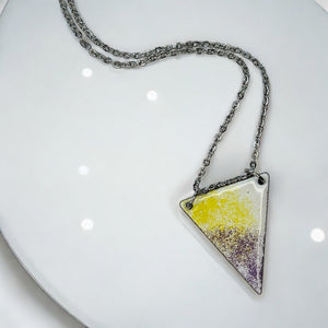 Pride Colours Triangle Necklace