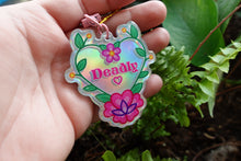 Load image into Gallery viewer, Deadly Floral keychain