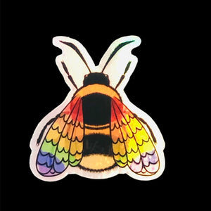Holographic Bee Stickers
