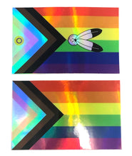 Load image into Gallery viewer, Holographic Progress Pride Sticker