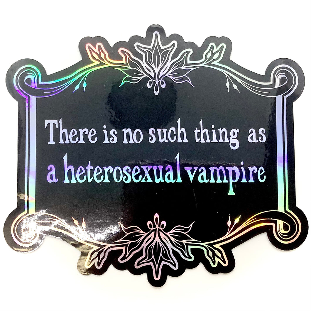 No Hetero Vamps Sticker