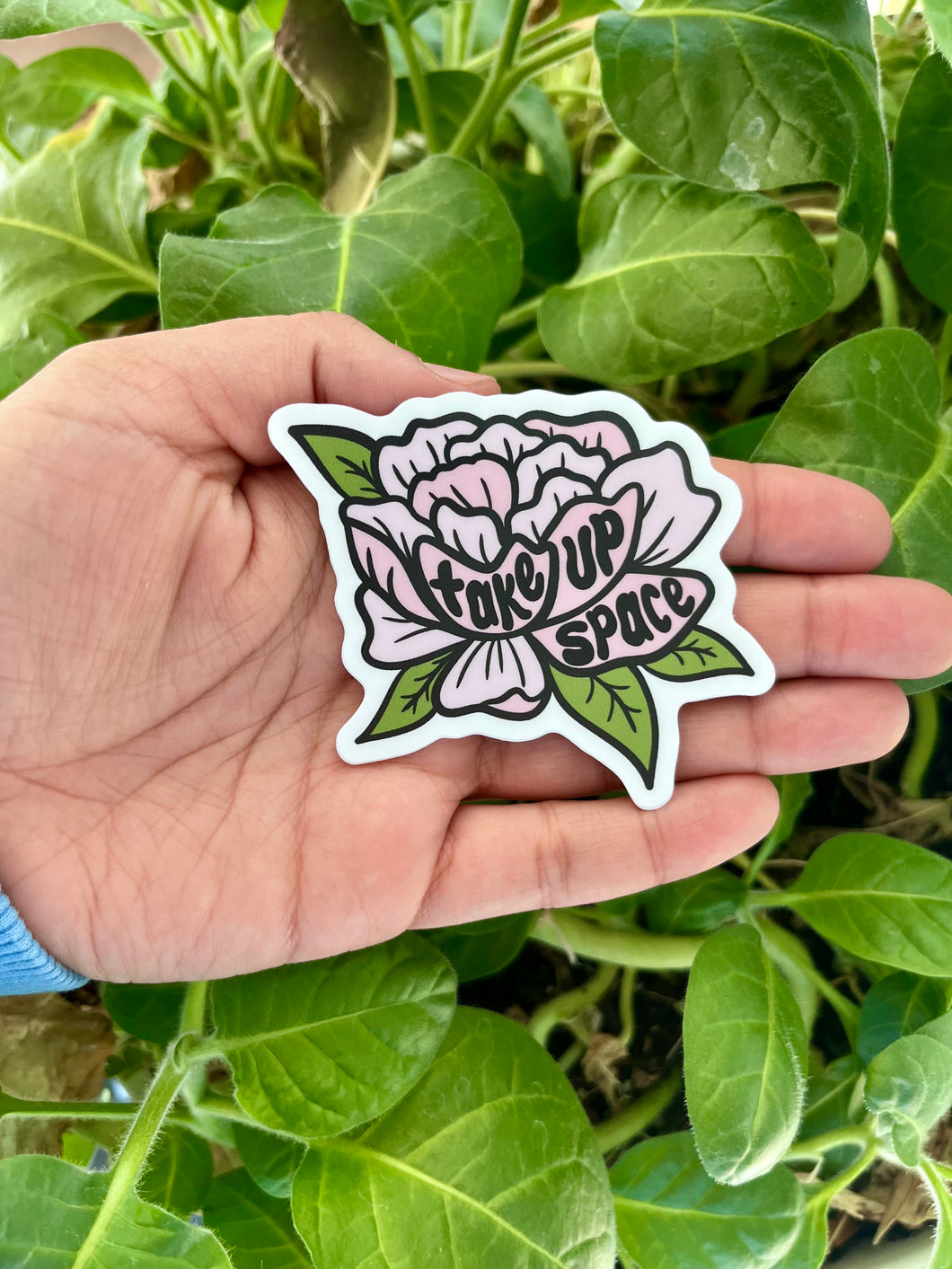 Take Up Space Sticker