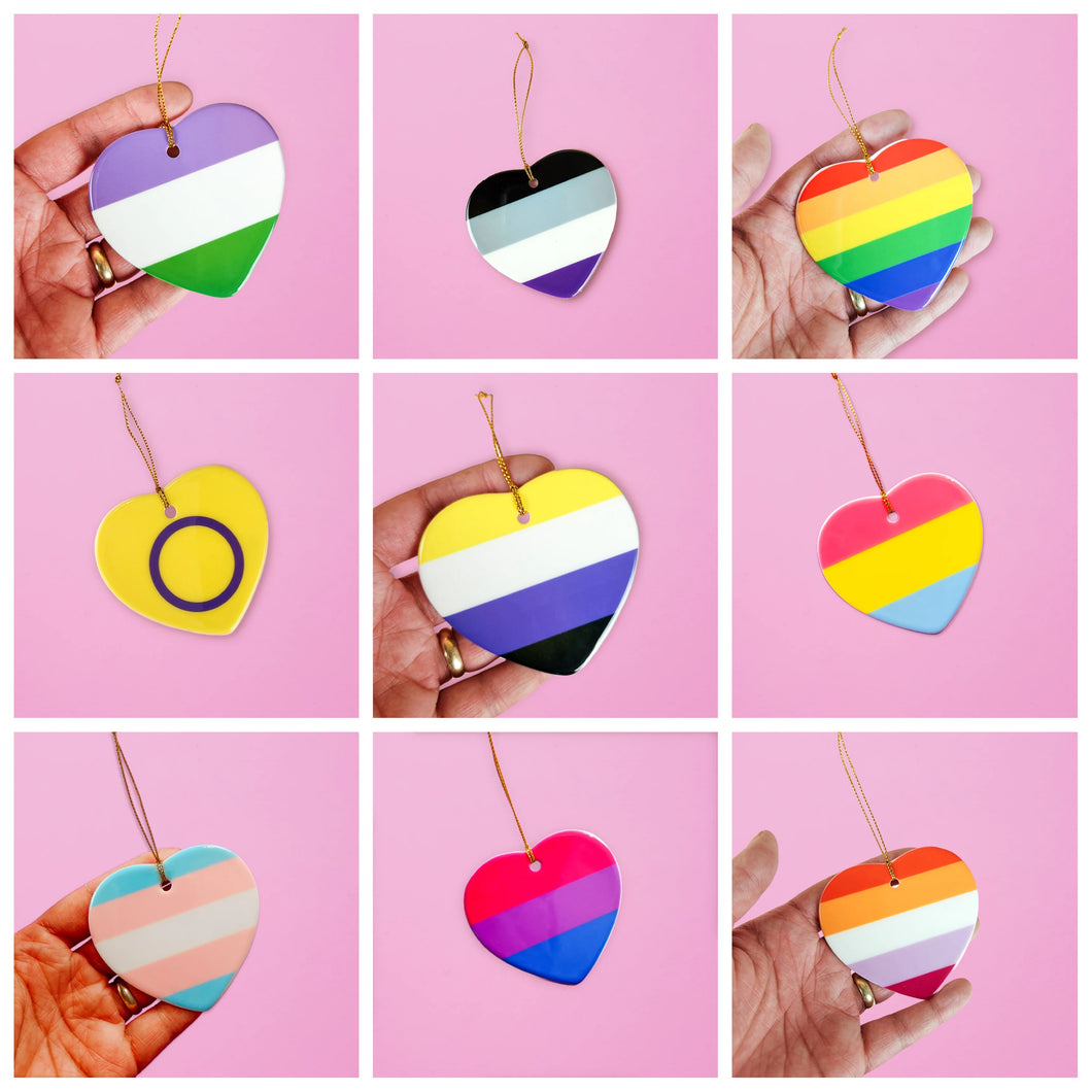 Pride Heart Ornament