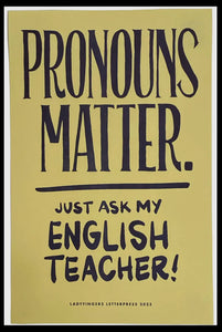 Pronouns matter poster