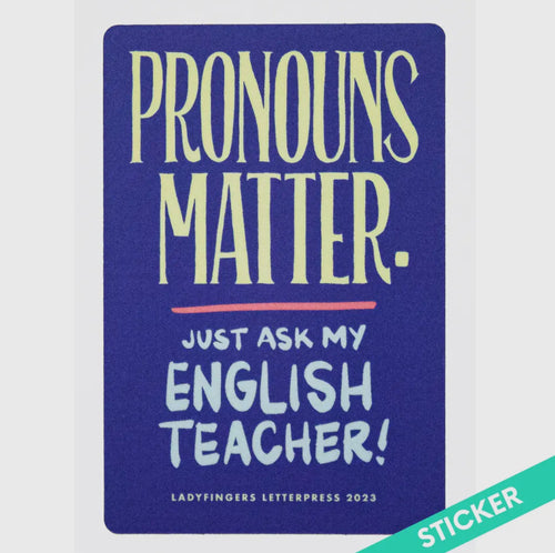 Ask my english teacher sticker