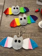 Load image into Gallery viewer, Pride bat keychain