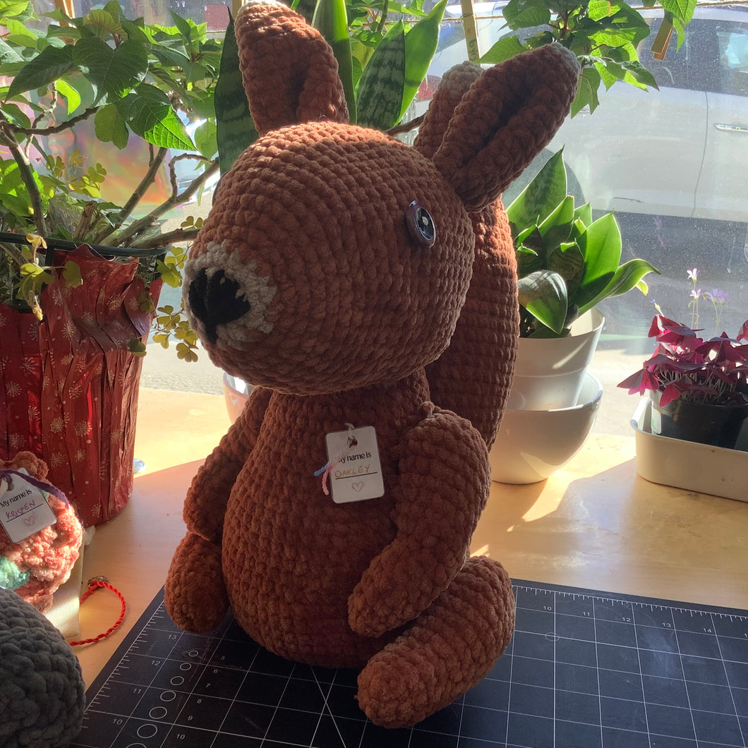 Amigurumi crocheted stuffed animals