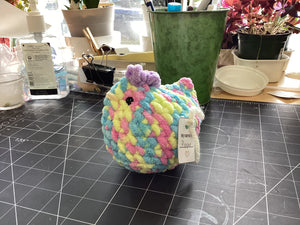 Amigurumi crocheted stuffed animals