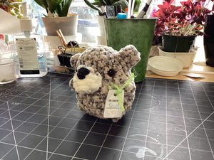 Amigurumi crocheted stuffed animals