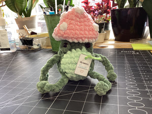 Amigurumi crocheted stuffed animals
