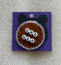 Load image into Gallery viewer, Arden Beaded pronoun pins