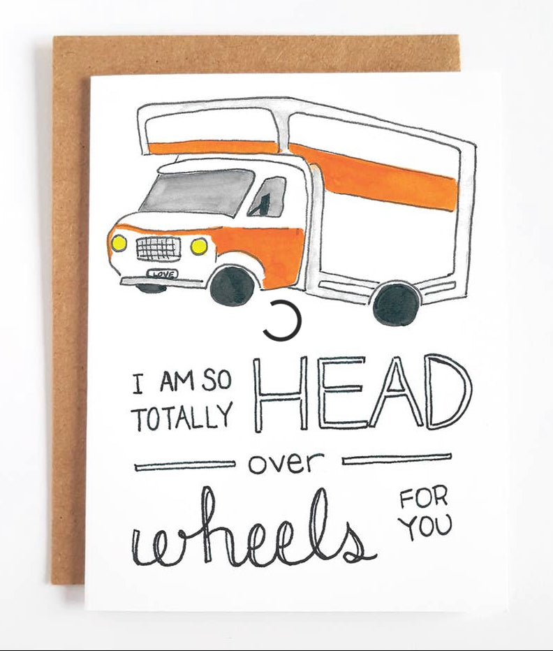 Head Over Wheels Card