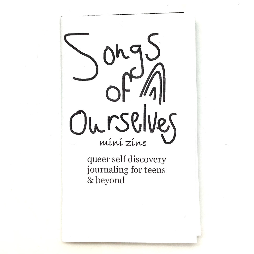 Queer Discovery Journaling: Songs of Ourselves MINI ZINE