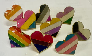 Heart Pride Pins