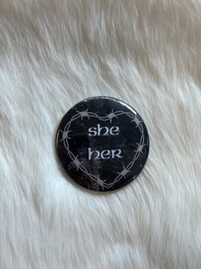 2" Pronoun Buttons (In-House)