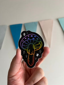 Rainbow Mushroom Sticker