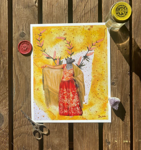 “Golden hound” 8 x 10 Print
