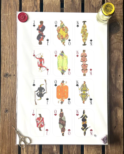 “Animalia Court” 13 x 19 Print