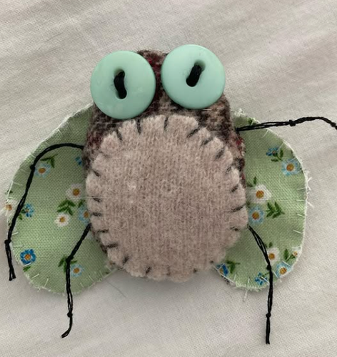 Plush bug broach