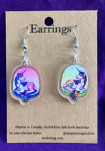 Load image into Gallery viewer, Serpent Stag Unicorn Earrings