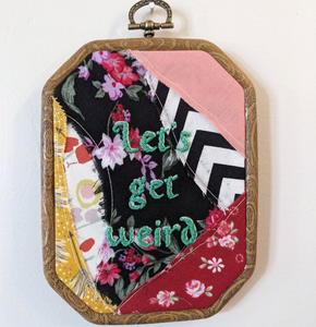 Dead Crow Embroidery Hoops