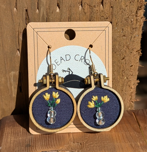 Dead Crow Embroidery Jewellery