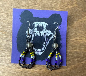 Beaded dangle earrings by Arden