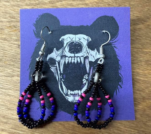 Beaded dangle earrings by Arden