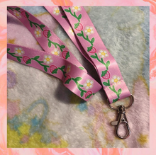 Load image into Gallery viewer, Strawberry Mini Lanyard with Charm